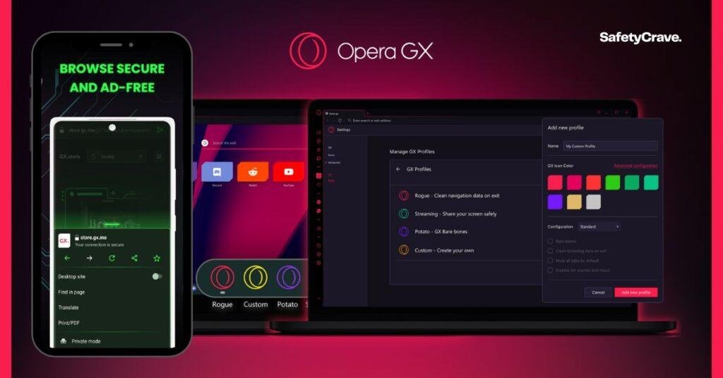 IS opera GX is a safe browser? Comparison with Chrome,Firefox and ...